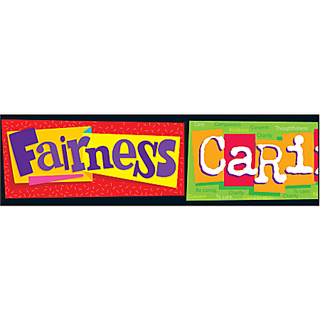 Trend Character Education Bolder Borders - Learning Theme/Subject - Reusable, Durable - 3" Height x 2.75" Width x 429" Length - 1 Pack