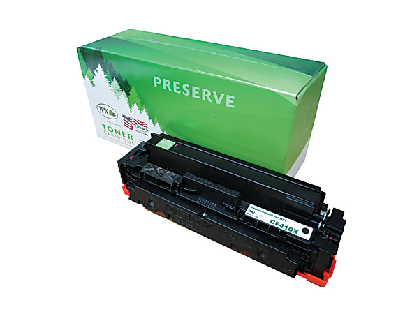 Remanufactured Black High-Yield Toner, Replacement for 410X (CF410X), 6,500 Page-Yield