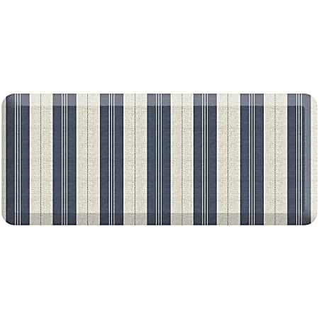 GelPro Designer Comfort Polyurethane Anti-Fatigue Mat For Hard Floors, 20” x 48”, Taylor Blue