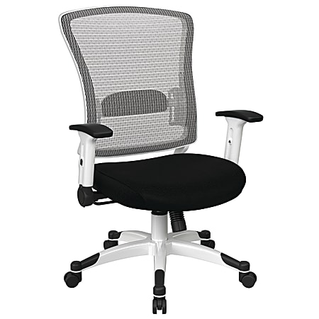 Office Star™ Space Seating Mesh Mid-Back Chair, Jet/White