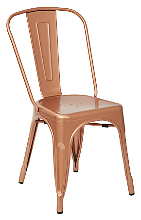 Office Star™ Bristow Armless Chair, Copper, Set Of 2 Chairs