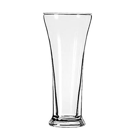 Libbey Glassware Flared-Top Pilsner Glasses, 11.5 Oz, Clear, Case Of 36 Glasses