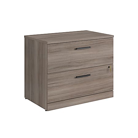 Sauder® Affirm 35-1/2"W x 23-1/2"D Lateral 2-Drawer File Cabinet With Lock, Hudson Elm