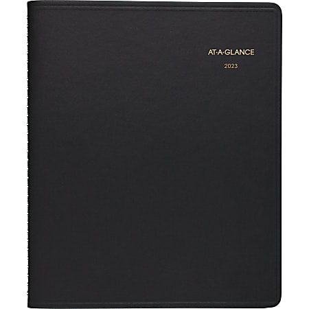 AT-A-GLANCE 2023 RY Weekly Appointment Book Planner, Black, Large, 8 1/4" x 11"