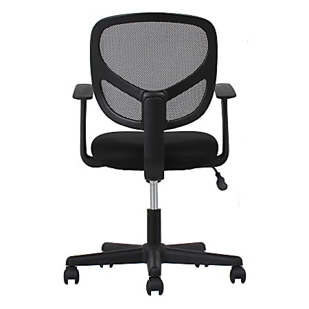 Essentials by OFM Mesh Swivel Task Chair with Arms Black 