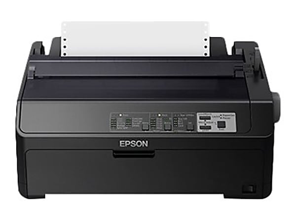 Epson LQ 590II NT - Printer - B/W - dot-matrix - 10 in (width),  - 24 pin - up to 584 char/sec - parallel, USB 2.0, LAN, serial