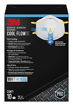 3M™ Cool Flow Paint Sanding Valved Respirator N95,