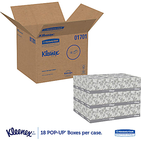 Kleenex 1 Ply Paper Towels In A Pop Up Box Pack Of 120 Sheets ODP Business Solutions