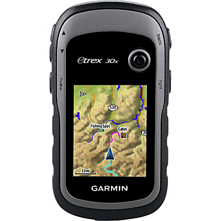 Garmin eTrex 30x Handheld GPS Navigator - Mountable, Portable - 2.2" - 65000 Colors - Compass, Altimeter, Barometer, Photo Viewer - microSD - Turn-by-turn Navigation - USB - Preloaded Maps - 240 x 320 - Water Proof