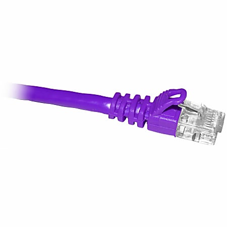 ClearLinks 14FT CAT6 550MHZ Purple Molded Snagless Patch Cable - Category 6 for Network Device - 14 ft - 1 x RJ-45 Male Network - 1 x RJ-45 Male Network - Purple