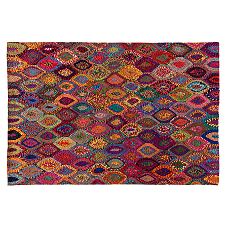Baxton Studio Addis Handwoven Fabric Area Rug, 63”