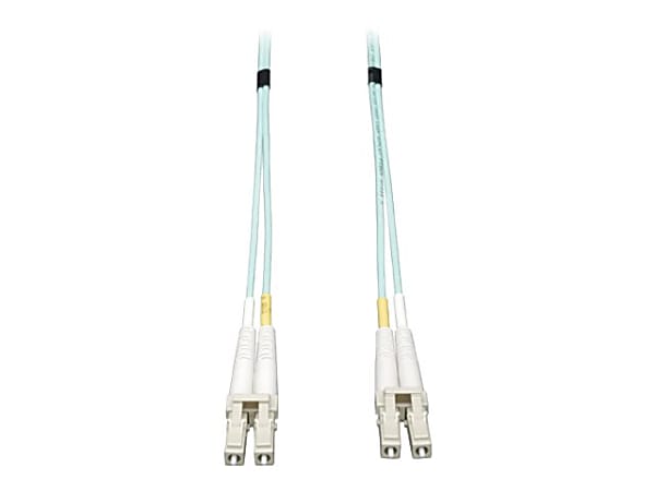Tripp Lite 6M 10Gb Duplex Multimode 50/125 OM3 LSZH Fiber Patch Cable LC/LC Aqua 6 Meters - Patch cable - LC multi-mode (M) to LC multi-mode (M) - 6 m - fiber optic - duplex - 50 / 125 micron - OM3 - halogen-free - aqua