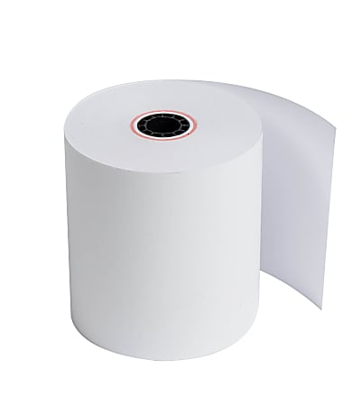 Ritemade Paper 1-Ply Heavyweight Thermal Roll, 3 1/8" x 1,980", White, Carton Of 50 Rolls