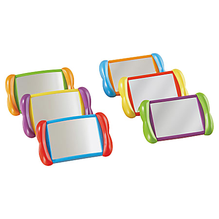 Learning Resources® All About Me 2-In-1 Mirrors, 4" x 6", Pre-K - Grade 3, Pack Of 6