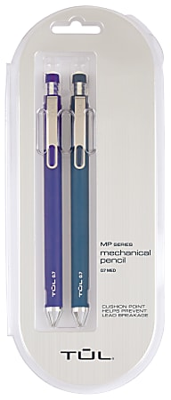 TUL® Mechanical Pencils, 0.7 mm, Navy & Royal Blue Barrels, Pack Of 2 Pencils