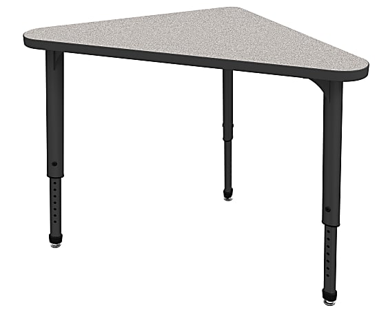 Marco Group Apex™ Series Triangle 41"W Student Desk, Gray Nebula/Black