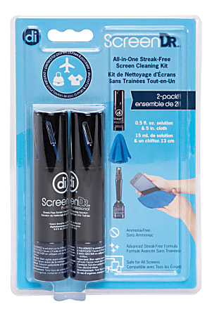 Digital Innovations ScreenDr Screen Cleaning Kits, 0.5 Oz Bottle, 2-Pack