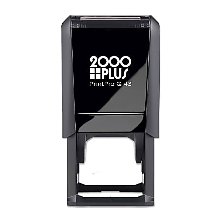 Custom 2000 Plus® PrintPro™ Self-Inking Stamp, Q43P/Square,  1-1/2" x 1-1/2"