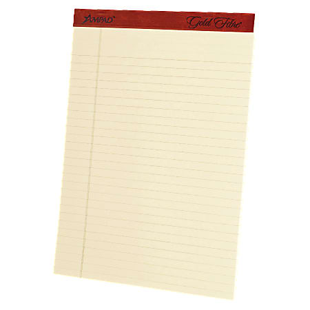 Ampad® Esselte Retro Legal Pads, 8 1/2" x 11 3/4", Ivory, 50 Sheets Per Pad, Pack Of 4 Pads