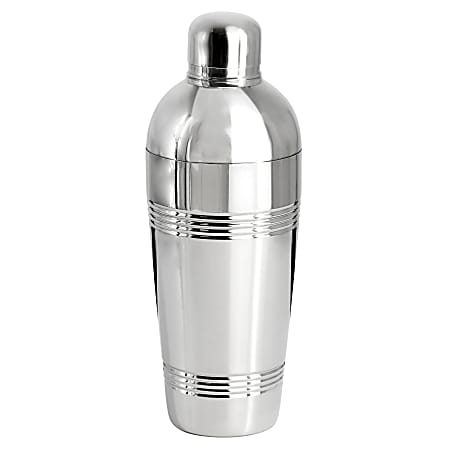 Oster Baldwyn Stainless Steel Cocktail Shaker, 25.4 Oz, Silver