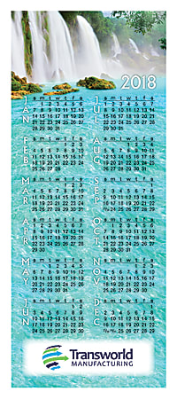 Waterfall Wall Calendar 8 12 x 3 12 Office Depot
