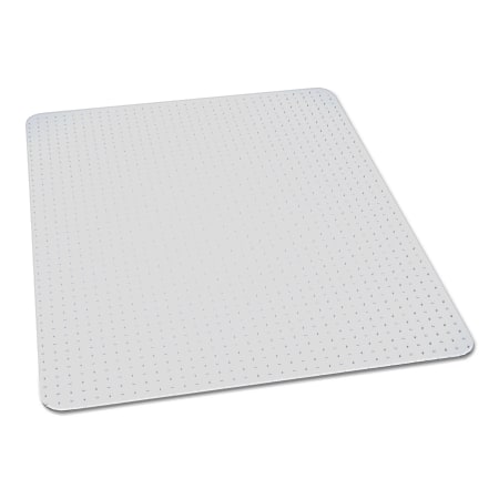 SKILCRAFT® Biobased Chair Mat For High-Pile Carpets, 46" x 60", No Lip, Clear (AbilityOne 7220-01-656-8318)