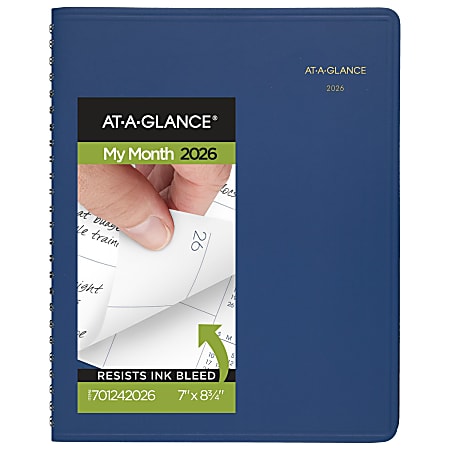 AT-A-GLANCE® 2026 Monthly Planner, Blue, Medium, 7" x 8 3/4"