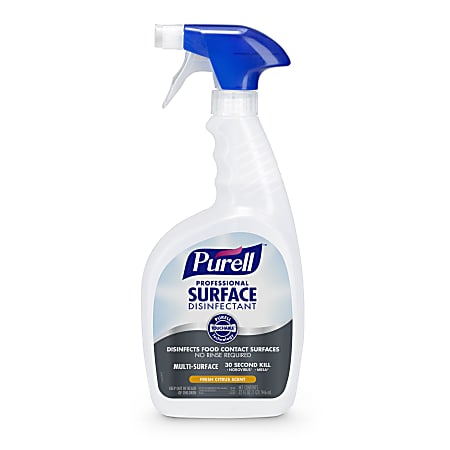 Purell® Professional Surface Disinfectant, Fresh Citrus Scent, 32 Oz Bottle, Case Of 12