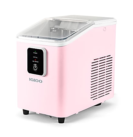 Igloo 26 Lb Self-Cleaning Ice Maker, Pink, Total Qty 1
