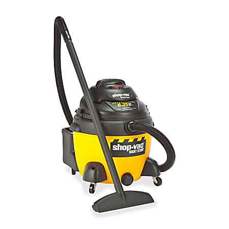 Shop-Vac 9625210 Wet/Dry Vacuum Cleaner - 4660.62 W Motor - 365 W Air Watts - 16 gal - Bagged - 18 ft Cable Length - 12 ft Hose Length - 1421.3 gal/min - AC Supply - 11.90 A - Yellow, Black