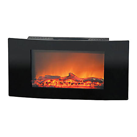 Cambridge Callisto CAM35WMEF-2BLK Electric Fireplace - Indoor - Wall Mountable