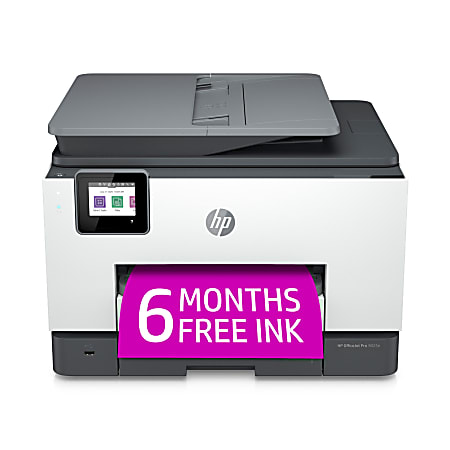 HP OfficeJet Pro 9025e Wireless All in One Color Printer with 6 months Free  Ink with HP 1G5M0A - Office Depot