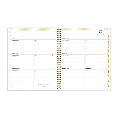 2023 2024 Day Designer Elle Frosted Polypropylene WeeklyMonthly