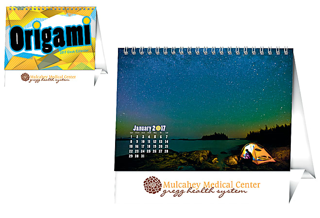 Origami Desk Calendar, January-December