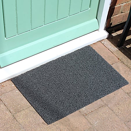 Floortex® Doortex® Twistermat Outdoor Entrance Mat, 16" x 24", Storm Gray