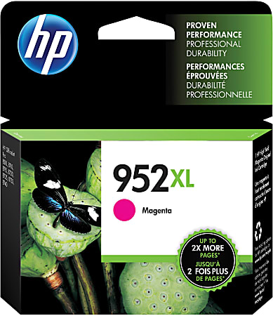 HP 952XL High-Yield Magenta Ink Cartridge, L0S64AN
