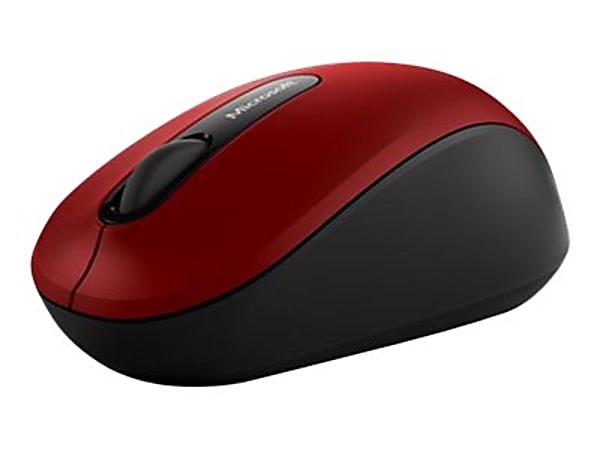 Microsoft® 3600 Wireless Bluetooth Mobile Mouse, Dark Red
