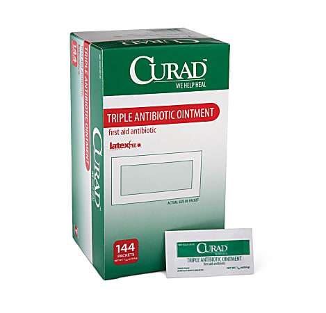 CURAD® Triple Antibiotic Ointment, 0.03 Oz, Pack Of 1,728