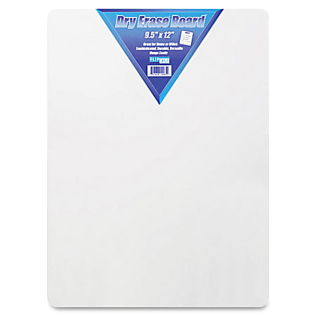 Flipside Unframed Mini Dry-Erase Whiteboard, 9 1/2" x 12", White