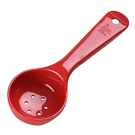 Carlisle Measure Miser Portion Spoon, 2 Oz, Red
