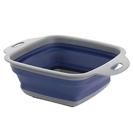 Oster Bluemarine Collapsible Colander, Blue