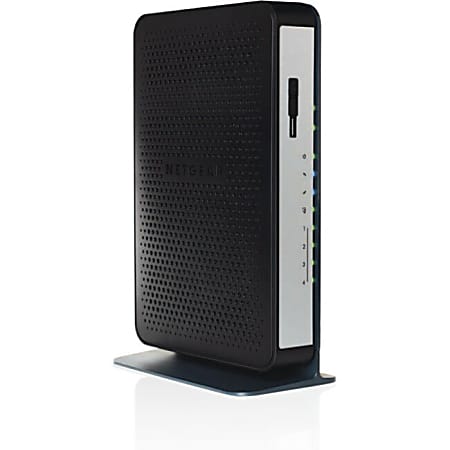 Netgear N450 IEEE 802.11n Cable Modem/Wireless Router - 2.40 GHz ISM Band - 56.25 MB/s Wireless Speed - 4 x Network Port - USB - Gigabit Ethernet - Desktop