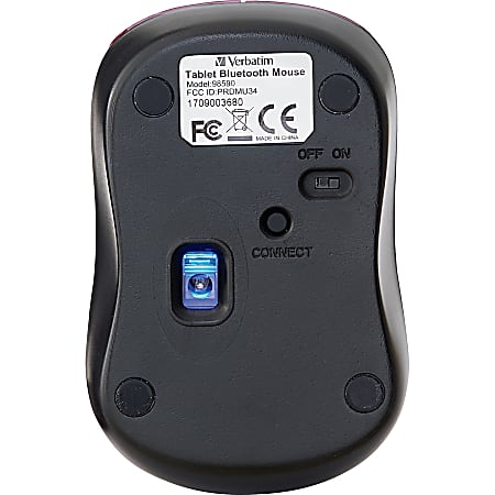 Bluetooth Wireless Tablet Multi-Trac Blue LED Mouse - Garnet - Blue LED - Wireless - Bluetooth - Garnet - 1 Pack - 1600 dpi - Symmetrical