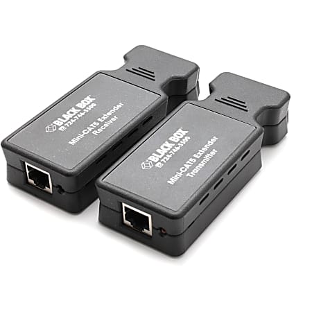 Black Box Mini CAT5 Extender Kit - Monitor extender - 15 pin HD D-Sub (HD-15) / RJ-45 - up to 499 ft