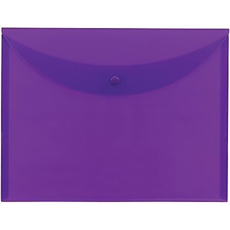 Smead Letter File Wallet - 8 1/2" x 11" - Purple - 10 / Box