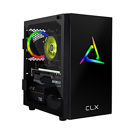 CLX SET TGMSETRTH0C12BM Gaming Desktop PC, AMD Ryzen 7, 16GB Memory, 2TB Hard Drive/480GB Solid State Drive, Windows® 10 Home