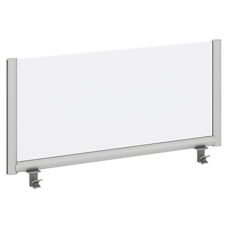 Bush Business Furniture Desk Divider Privacy Panel, 42"W, Frosted Acrylic, Premium Installation