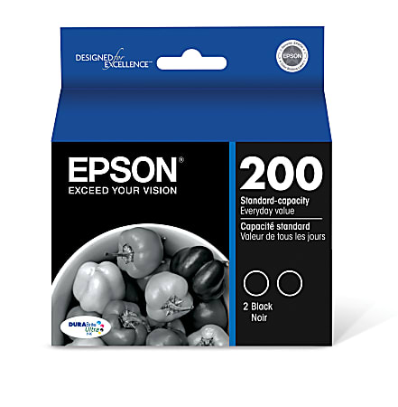 Epson DURABrite Ultra 200 Original Standard Yield Inkjet Ink Cartridge - Black - 2 / Pack - 175 Pages (Per Cartridge)