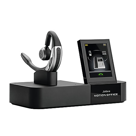 Jabra® MOTION Mono Wireless Bluetooth® Behind-The-Ear Office Ear Set, Black/Silver
