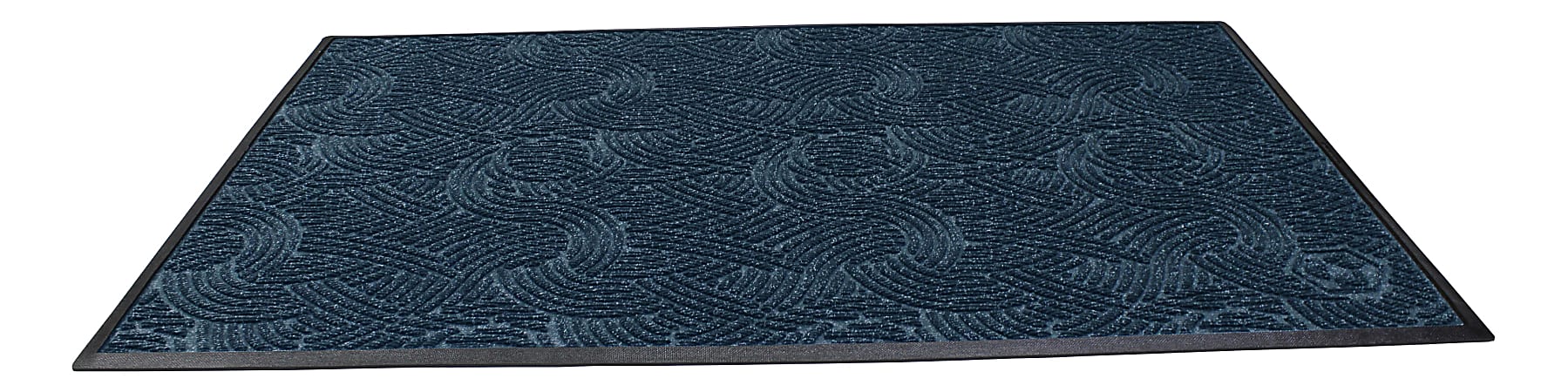 Waterhog Plus Swirl Floor Mat, 48" x 72", Indigo